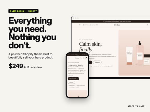 Glow Beauty Shopify Basic Theme