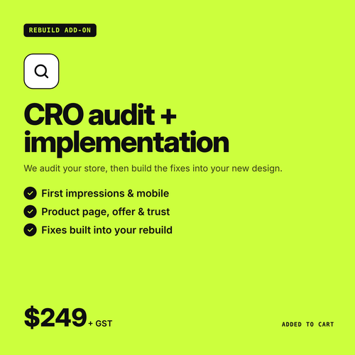 Custom Re-Build Shopify Website