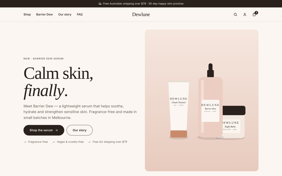 Glow Beauty Shopify Luxe Theme