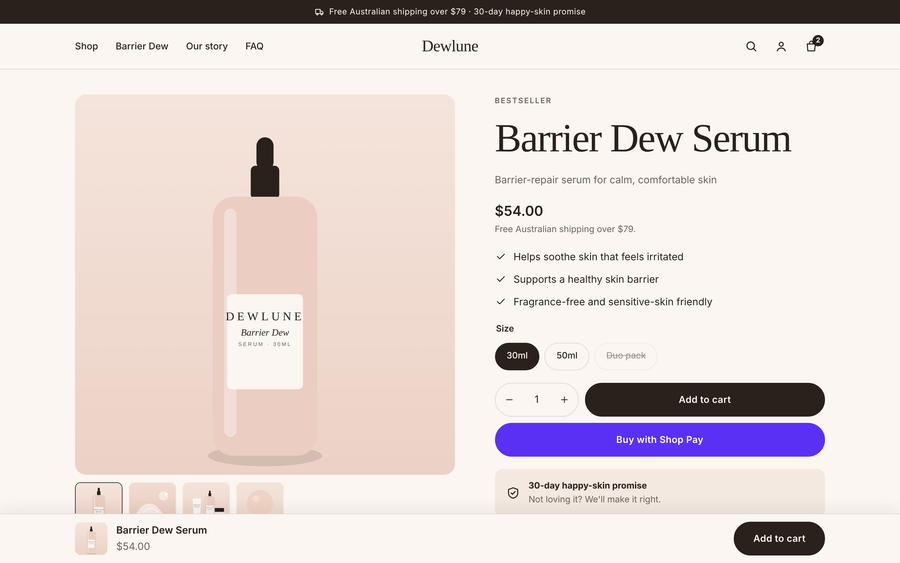 Glow Beauty Shopify Basic Theme