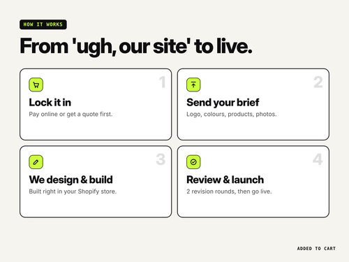 Custom Re-Build Shopify Website