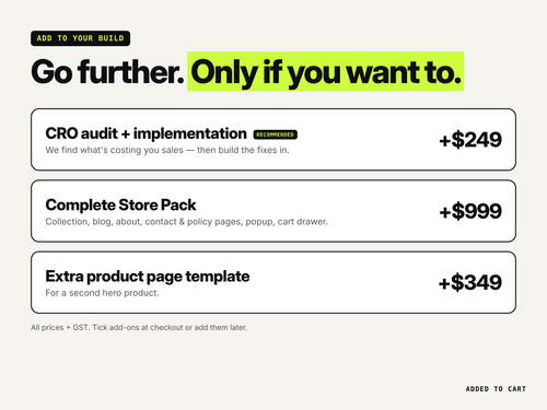 Custom Re-Build Shopify Website
